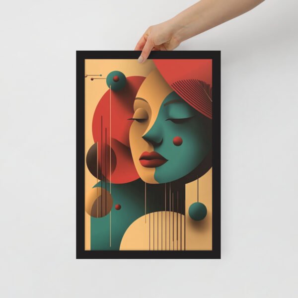 Framed poster