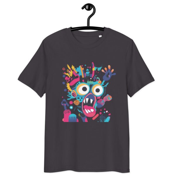 Unisex organic ribbed neck t-shirt - Image 4