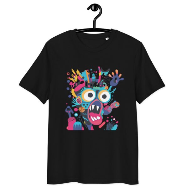 Unisex organic ribbed neck t-shirt - Image 2