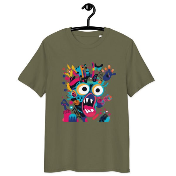 Unisex organic ribbed neck t-shirt - Image 5